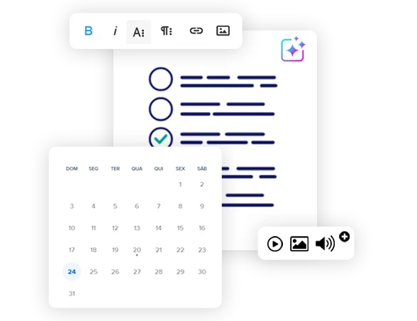 Editor de questões e recursos para aplicação de provas
